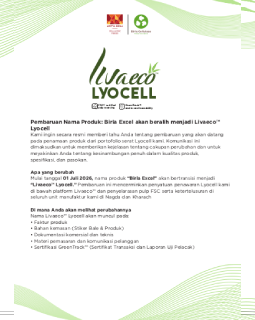 Birla Excel<sup>TM</sup> is now Livaeco<sup>TM</sup> Lyocell - Indonesian