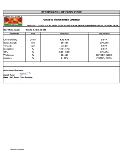 2024 Excel product specifications