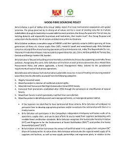 Wood Sourcing Policy