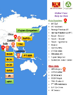 Global Supplier Flow - Pulp to Fibre
